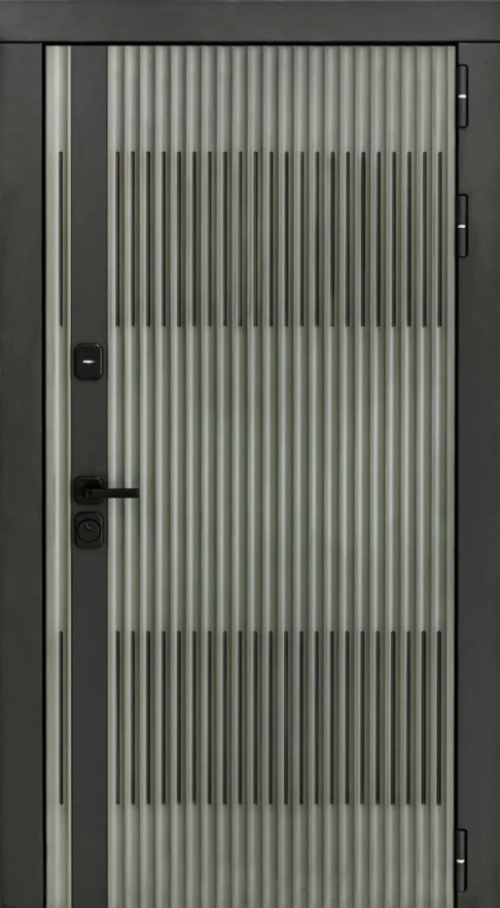 Входная дверь ДвериПРО Элфи ФЛЗ-1 Шарли светлый DPRO226524 внешняя сторона